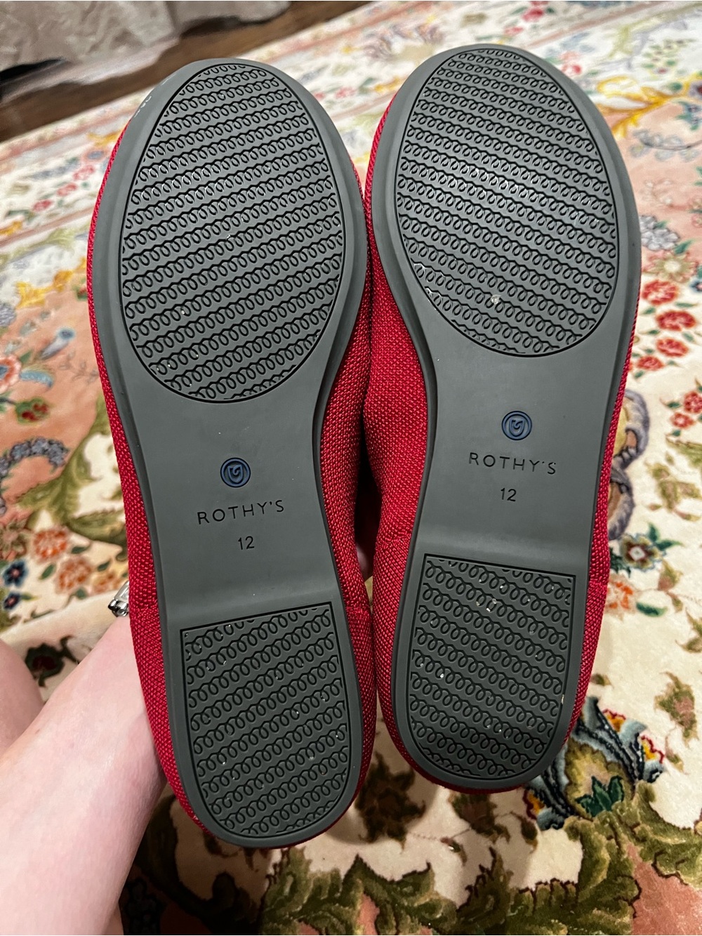 Rothy’s ‘Scooter Red’ ballet flats 12 excellent condition - discontinued color! - Picture 6 of 6
